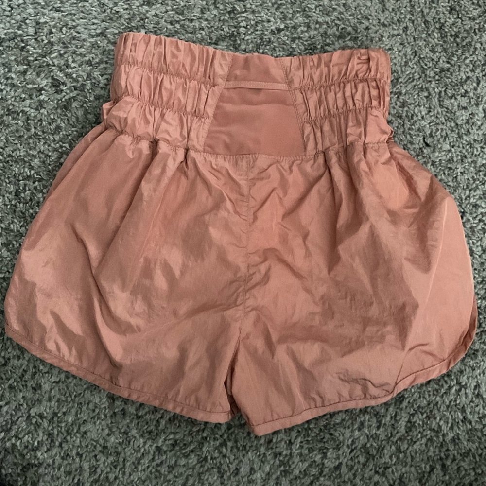 FP Movement by Free People Peach Athletic Shorts with wide Elastic Waistband - S - Picture 4 of 6